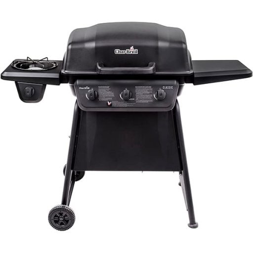 Front photo of the Char-Broil Classic 360 3-Burner with the lid closed