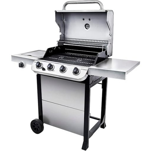 General photo of the Char-Broil Performance 4-Burner with the lid open