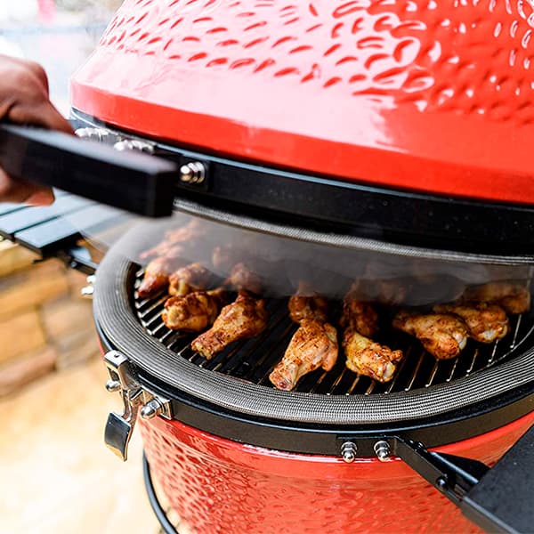 Food being prepared at the Kamado Joe Classic II