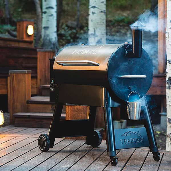 Traeger Pro Series 34 in the backyard